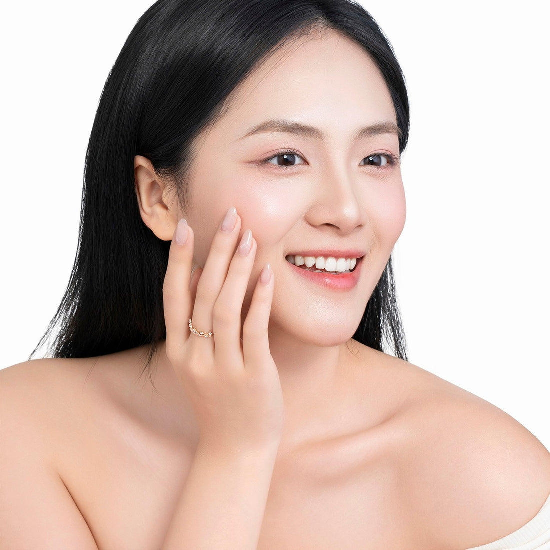 VIELUX QUEEN 14K Gold CZ Cerina Fashion Ring