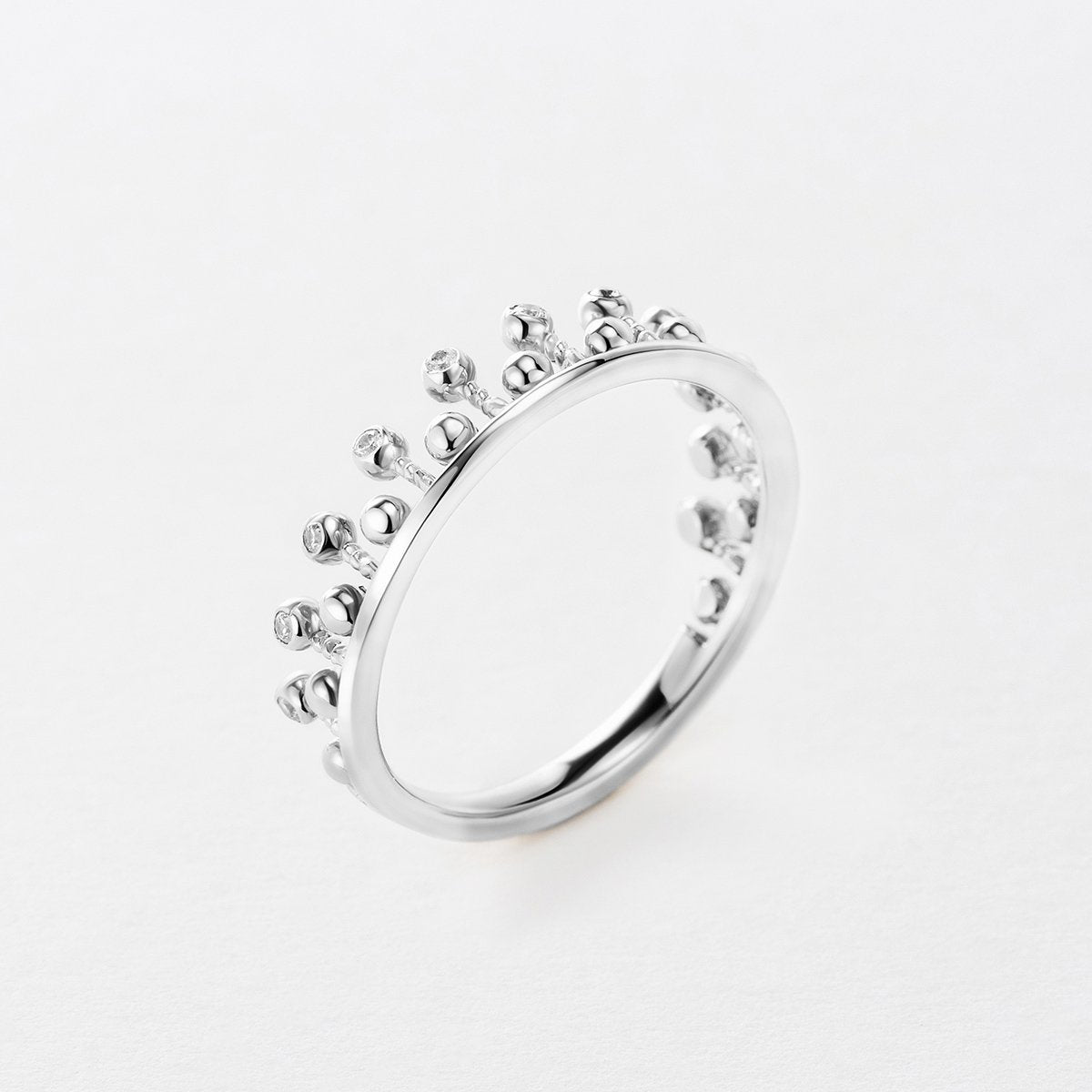 STARLIGHT 925 Silver CZ Daily Ring