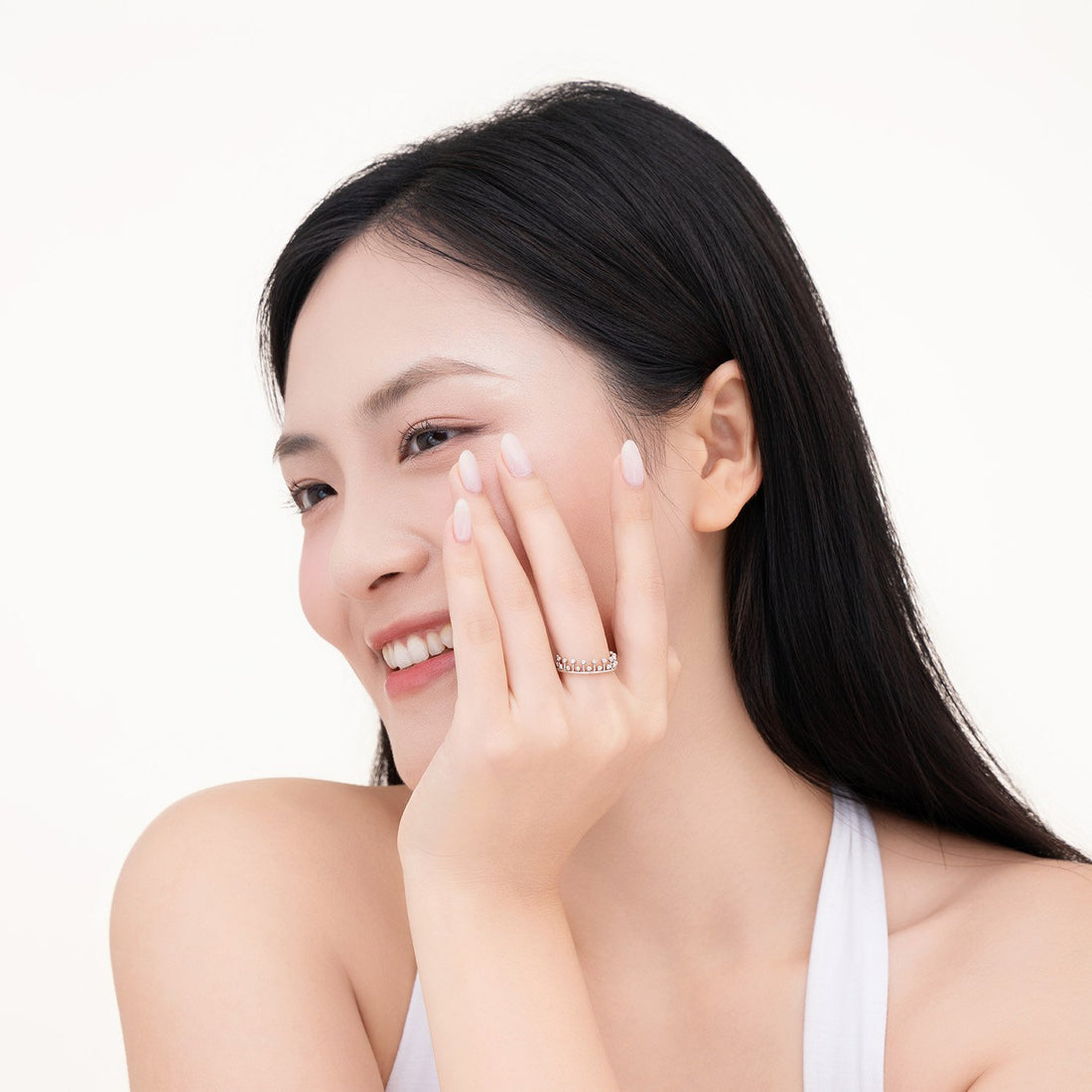 STARLIGHT 925 Silver CZ Daily Ring