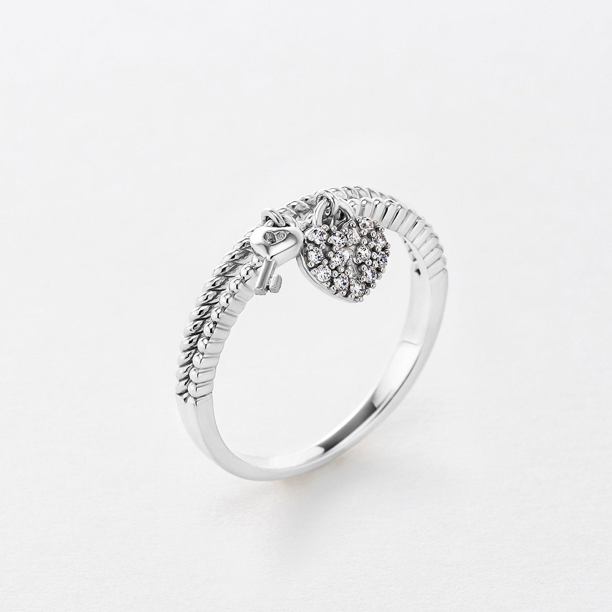 STARLIGHT 925 Silver CZ Daily Ring