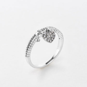 STARLIGHT 925 Silver CZ Daily Ring