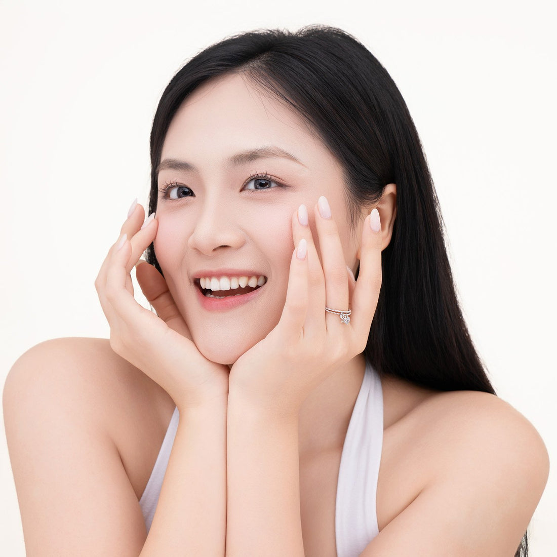 STARLIGHT 925 Silver CZ Daily Ring