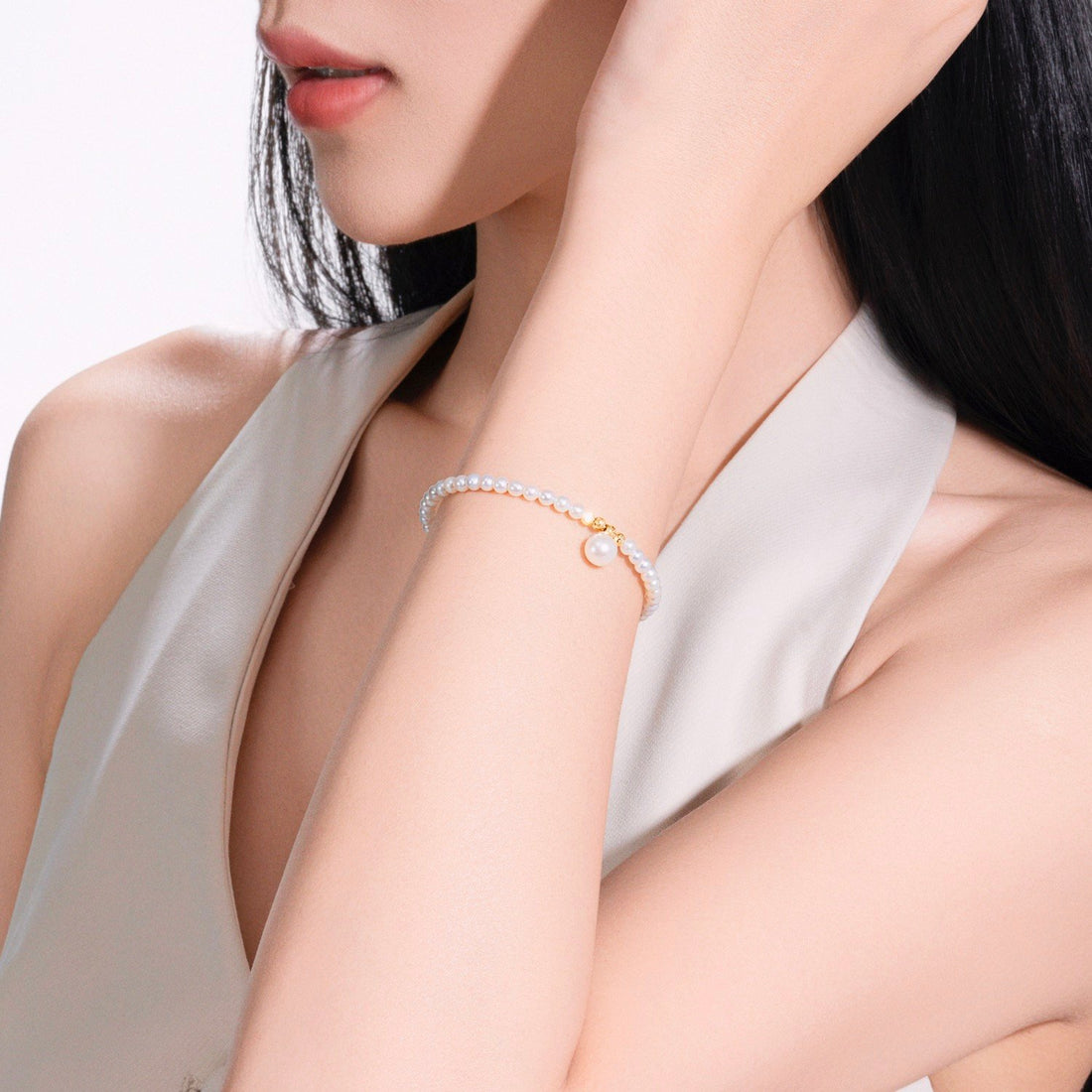 PERLINA 14K Gold Pearl Bracelet